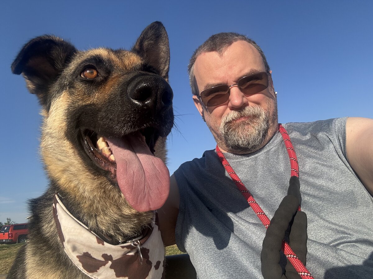 Sirius happy with his dad